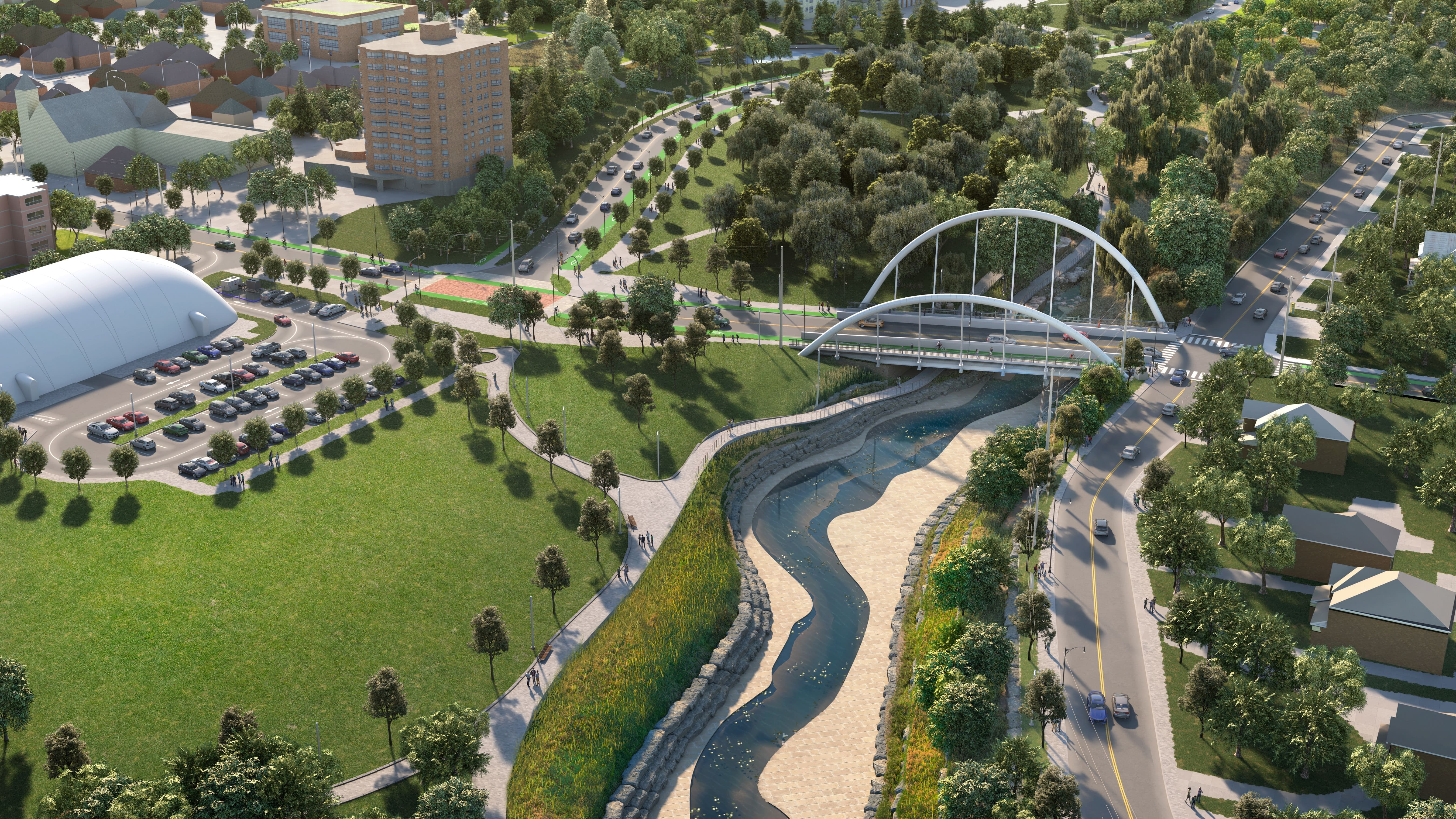 Brampton celebrates the kick-off of construction on Riverwalk