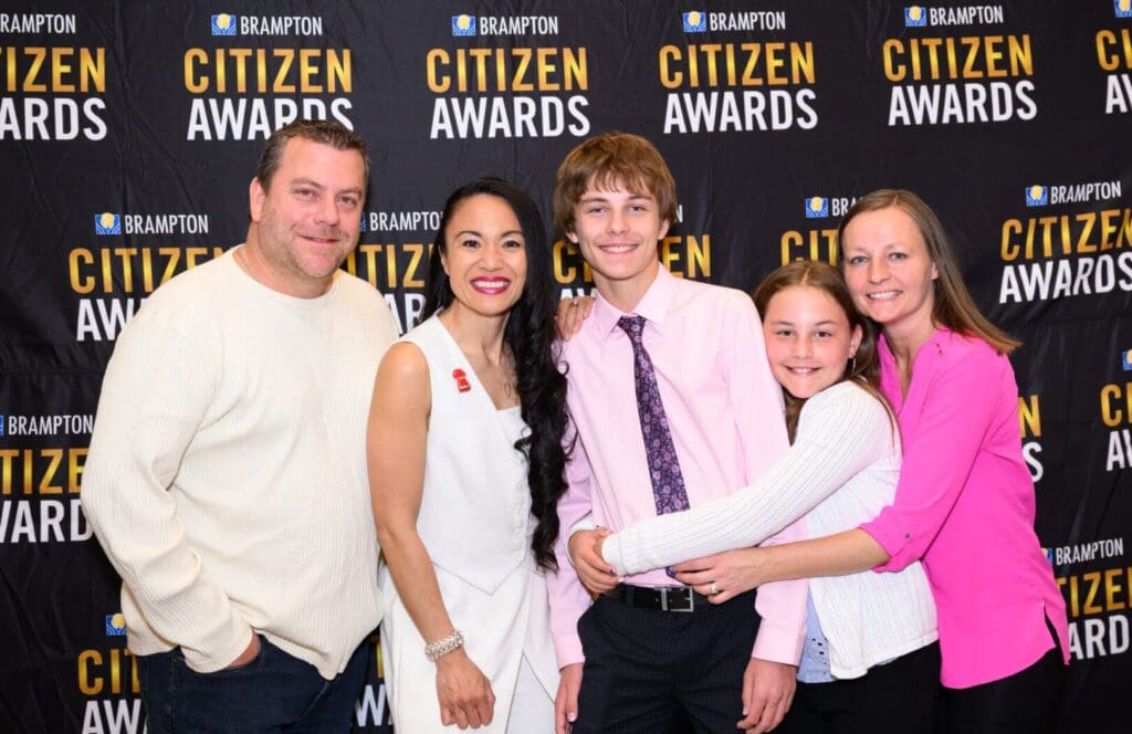Rowena Santos, Regional Councillor Wards 1 & 5 Pictured With Honorees at the 2025 Citizen Awards Ceremony