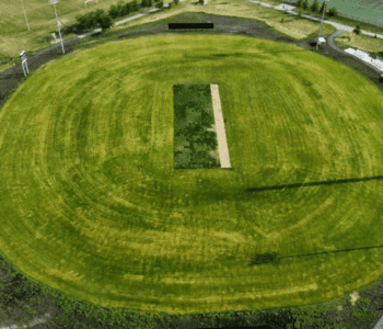 Aerial Shot Creditview SAndalwood Park Cricket field